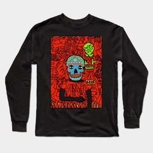 Unique FemaleMask NFT with MexicanEye Color Long Sleeve T-Shirt